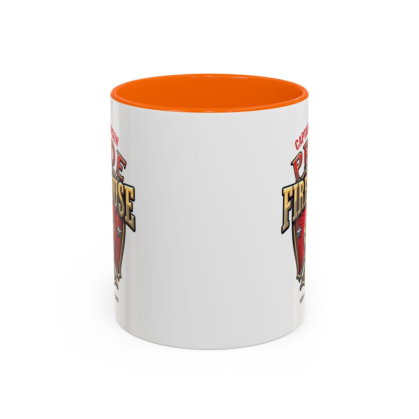 Personalized Pride of the Firehouse Shield Mug, Fire Department, Fire Fighter Gift, Firefighter Mug, Firefighter Dad Gift