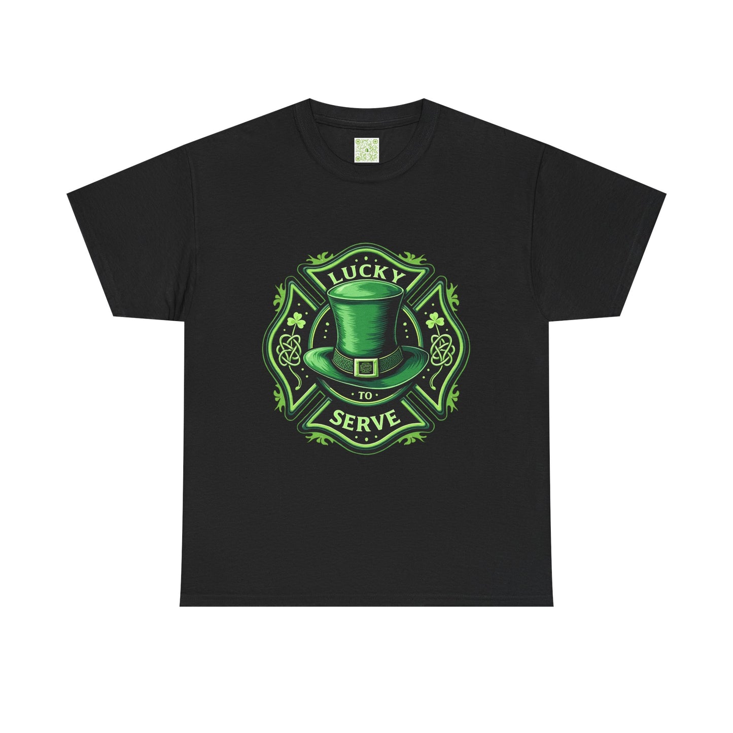 Firefighting Lucky to Serve Tee, Firefighter Gift, Shamrock Tee, St Patrick's Firefighter Day Tee, Fireman Shirt, Firemen Gift