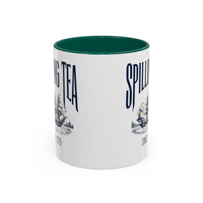 Spilling Tea Since 1773 Coffee Mug, Patriotic Coffee Mug, Funny Patriot Gift, American Freedom, Memorial Day