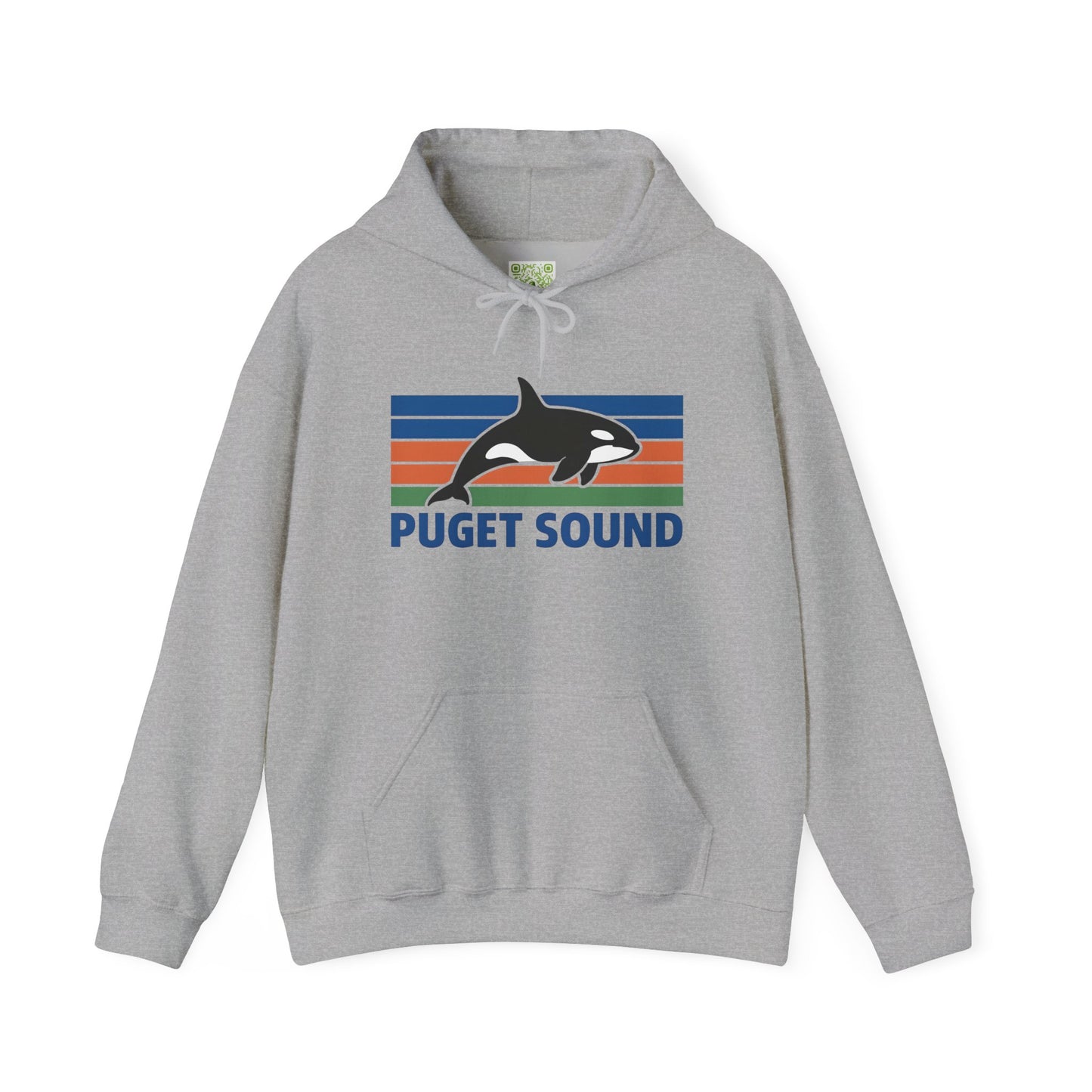 Vintage Puget Sound Orca Hoodie, Orca Shirts, Whale Sweatshirt, Respect The Locals, Whale Gifts, Whale Watching Shirt