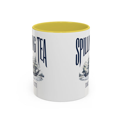 Spilling Tea Since 1773 Coffee Mug, Patriotic Coffee Mug, Funny Patriot Gift, American Freedom, Memorial Day