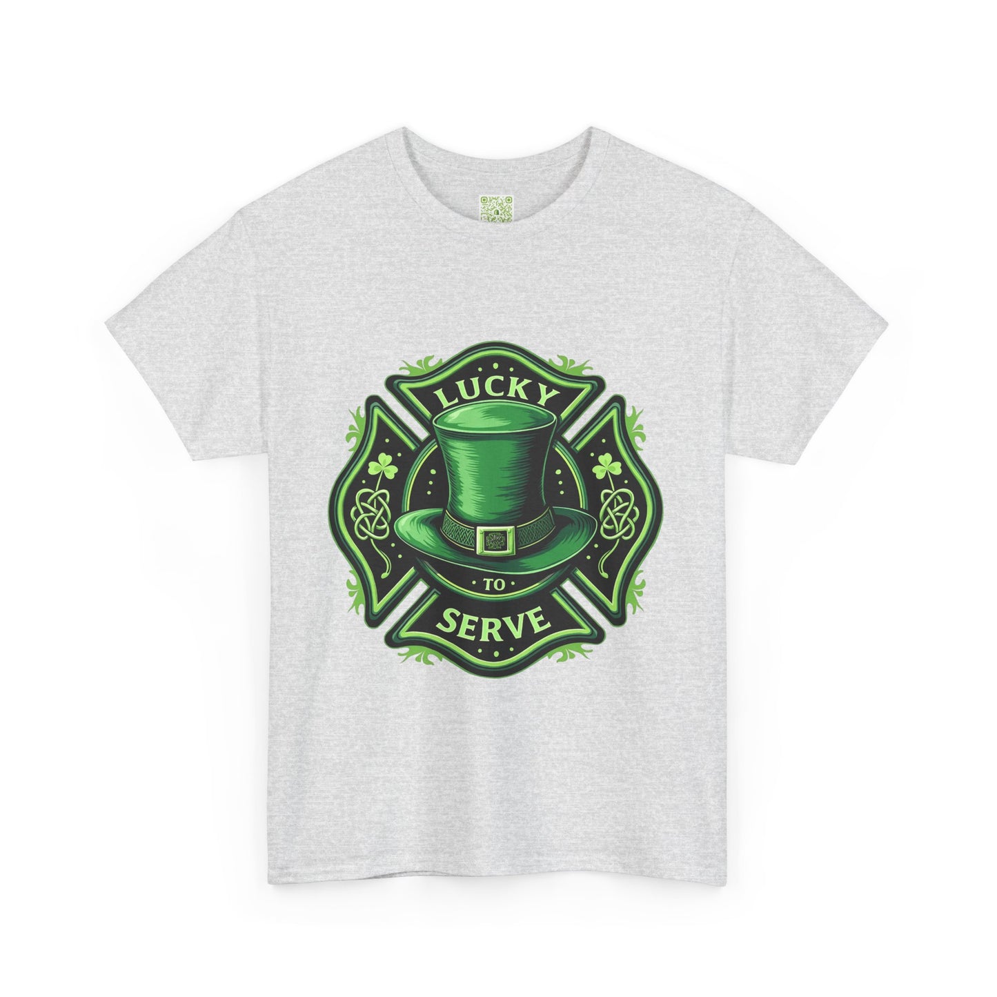 Firefighting Lucky to Serve Tee, Firefighter Gift, Shamrock Tee, St Patrick's Firefighter Day Tee, Fireman Shirt, Firemen Gift