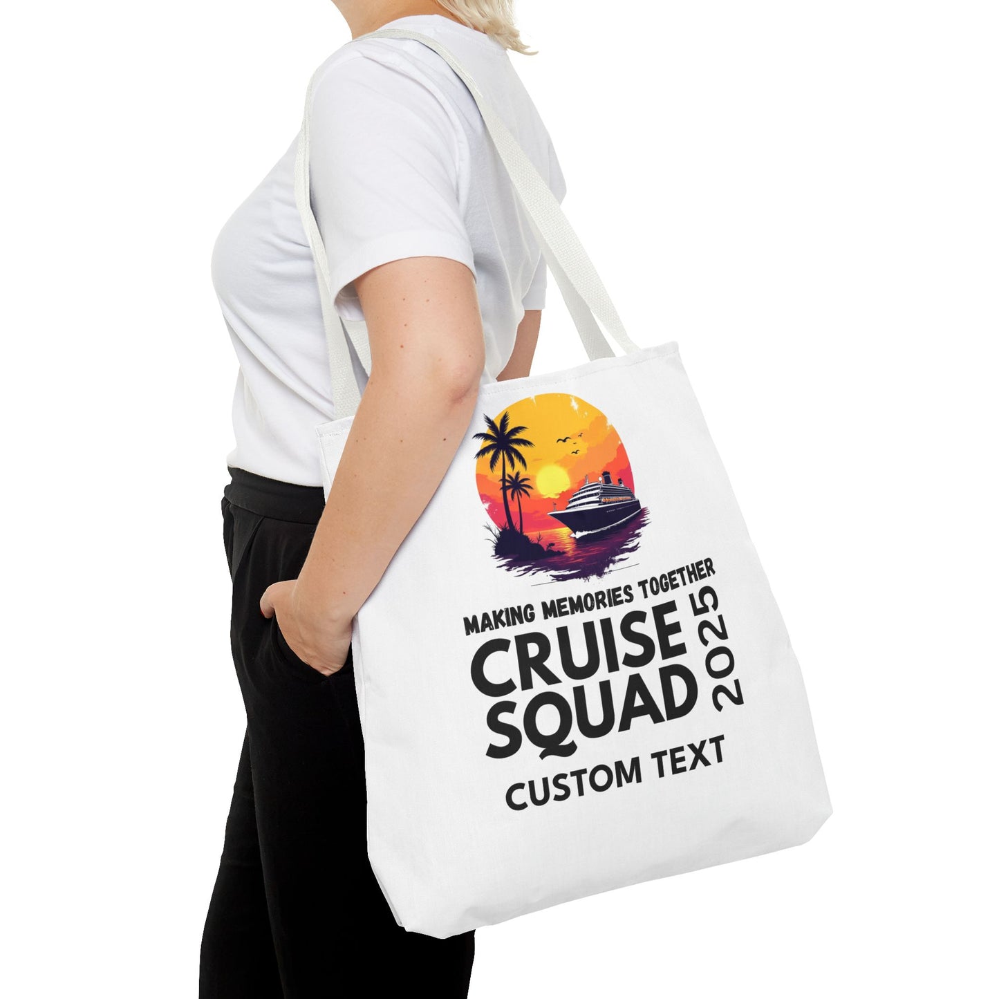 Personalized Cruise Squad Tote Bag, Family Cruise 2025, Matching Tote Bag, Vacation Tote, Family Vacation 2025, Cruise Bag