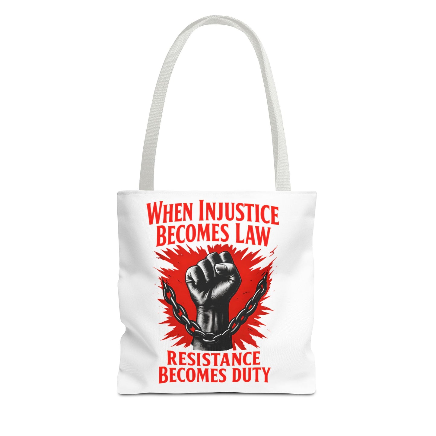 Resistance Duty Tote Bag, Political Protest Tote, Graphic Tote Bag, Subtle Anti Trump, Trendy Tote Bag, Injustice Law