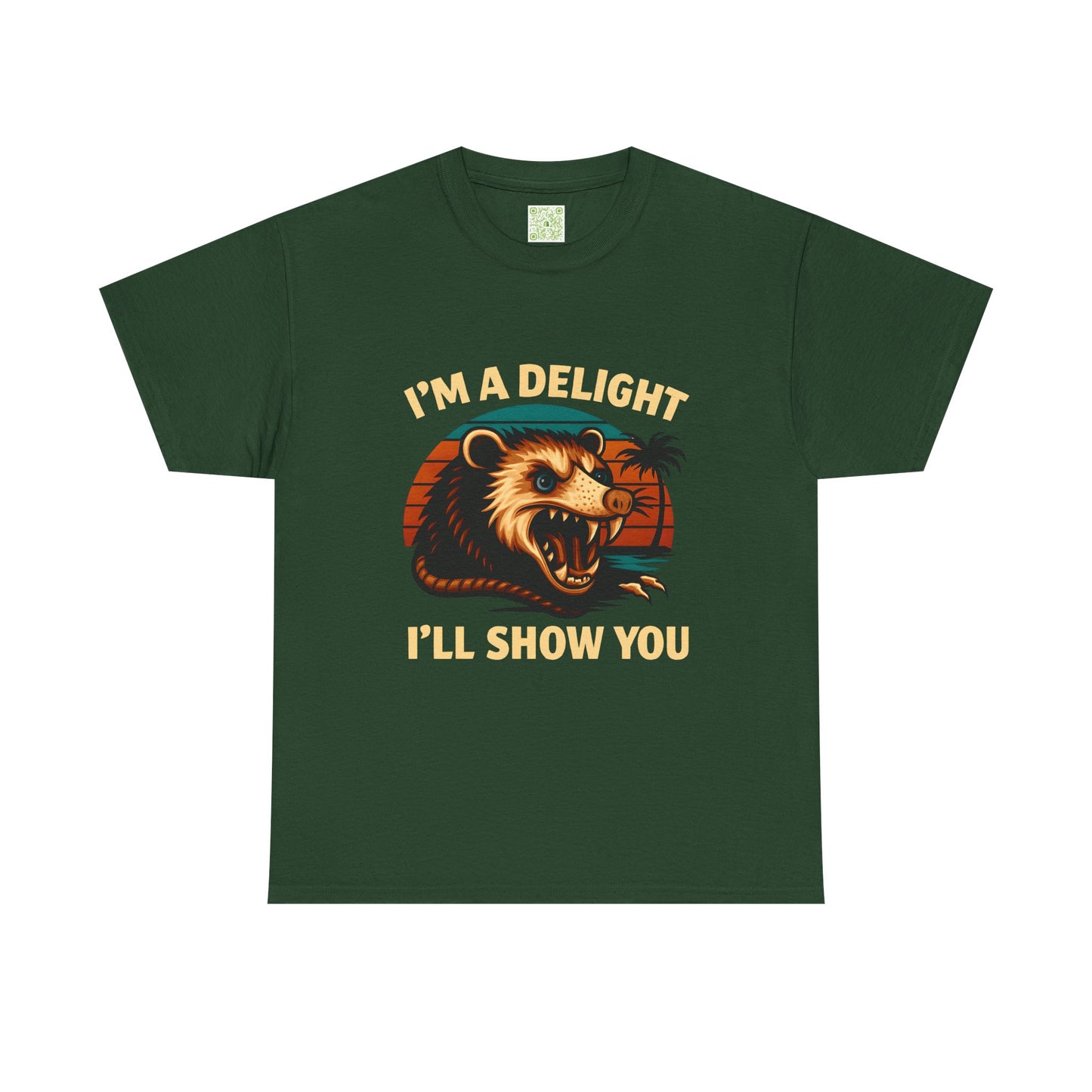 Angry Opossum Shirt, "I’m a Delight, I’ll Show You", Funny Opossum, Opossum Lover Shirt, Graphic Tee, Top Selling T-Shirts
