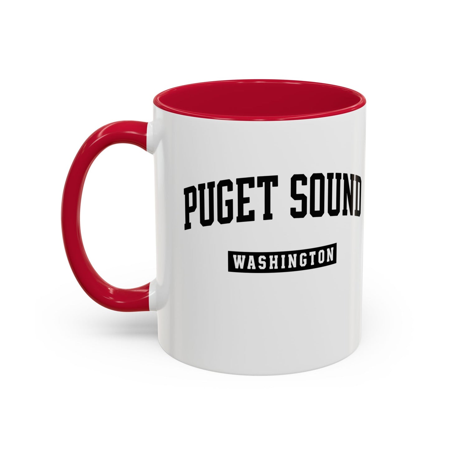 Seattle, Tacoma, Puget Sound Washington Accent Coffee Mug, Tacoma, Puget Sound Gift, Puget Sound WA, Washington Souvenir, Puget Sound Mug