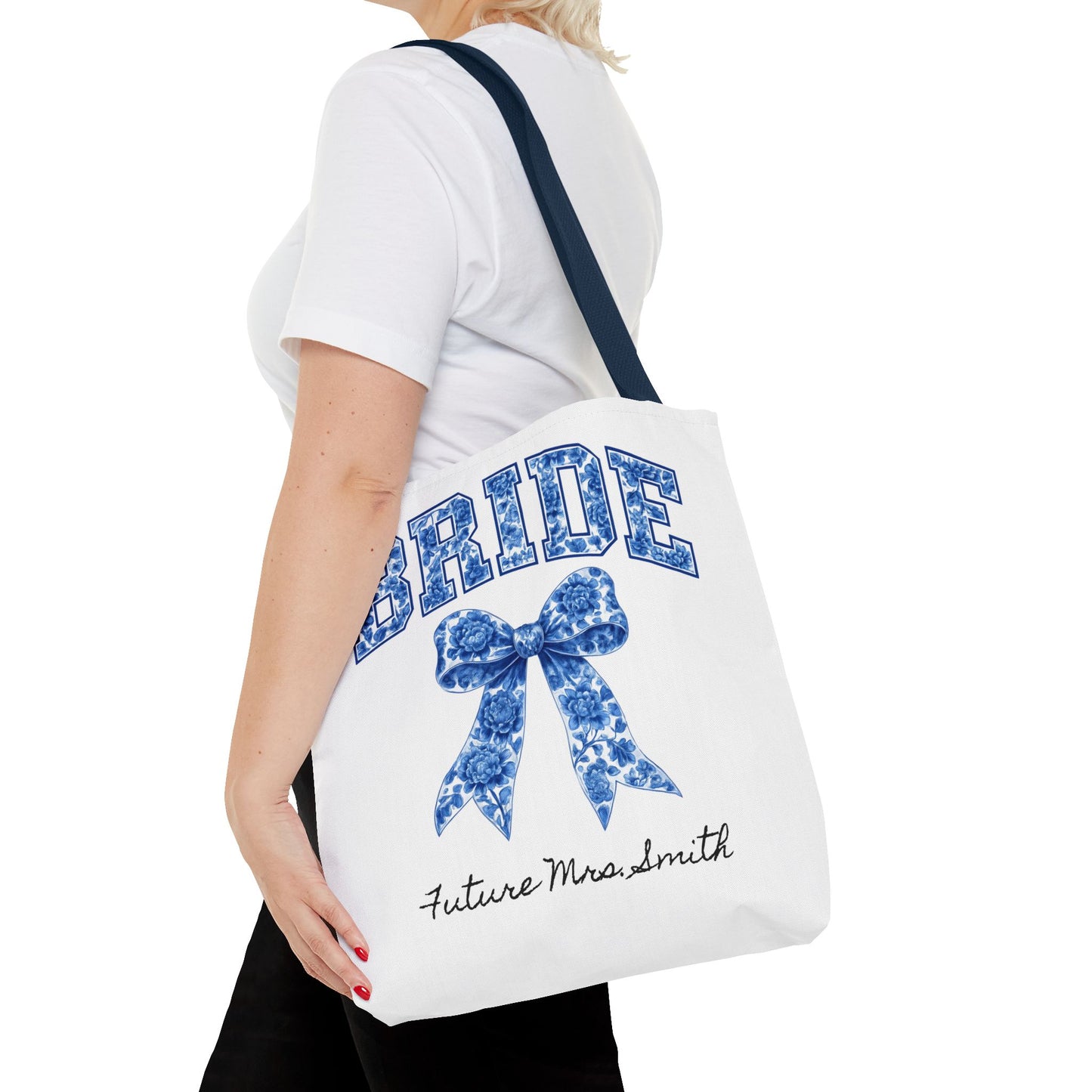 Bridal Tote Bag, Future Mrs. Smith Gift, Wedding Planning, Bride-to-Be Accessory, Personalized Bridal Shower Favor