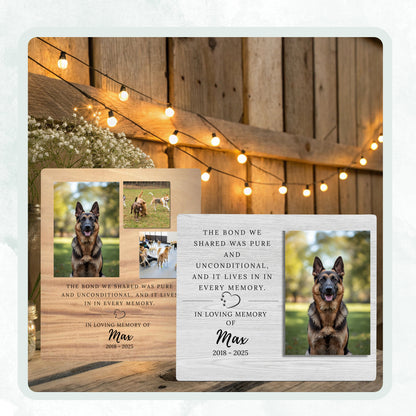 Pet Memorial Gift - Pet Remembrance Gift Memorial - Remembrance Plaque - Vertical