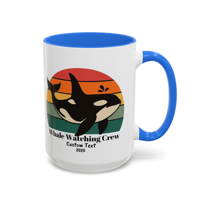 Orca Whale, Orcas Mug, Personalized , Whale Watching Mug, Whale Gifts, Alaskan Cruise, Blue Whale, Beluga Whale, Maui Excursion