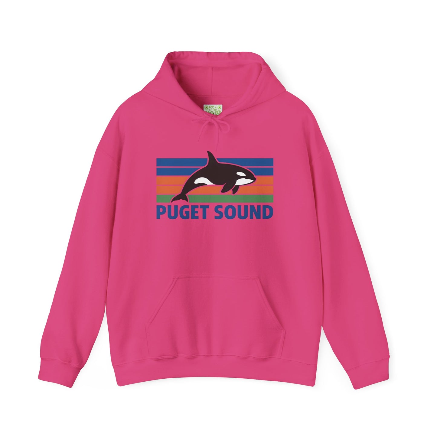 Vintage Puget Sound Orca Hoodie, Orca Shirts, Whale Sweatshirt, Respect The Locals, Whale Gifts, Whale Watching Shirt