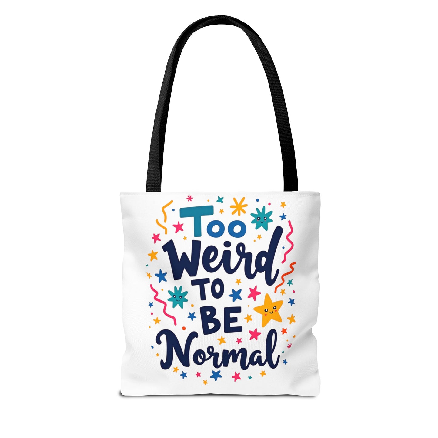 Enneagram Type 4 Tote Bag, To Weird to Be Normal, Personality Test, Enneagram Four, Self Growth Accessories