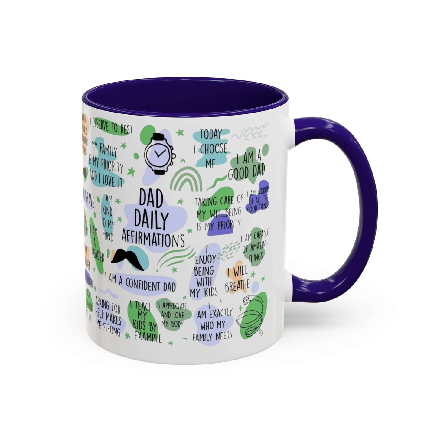 Dad Affirmations Multi Color Mug
