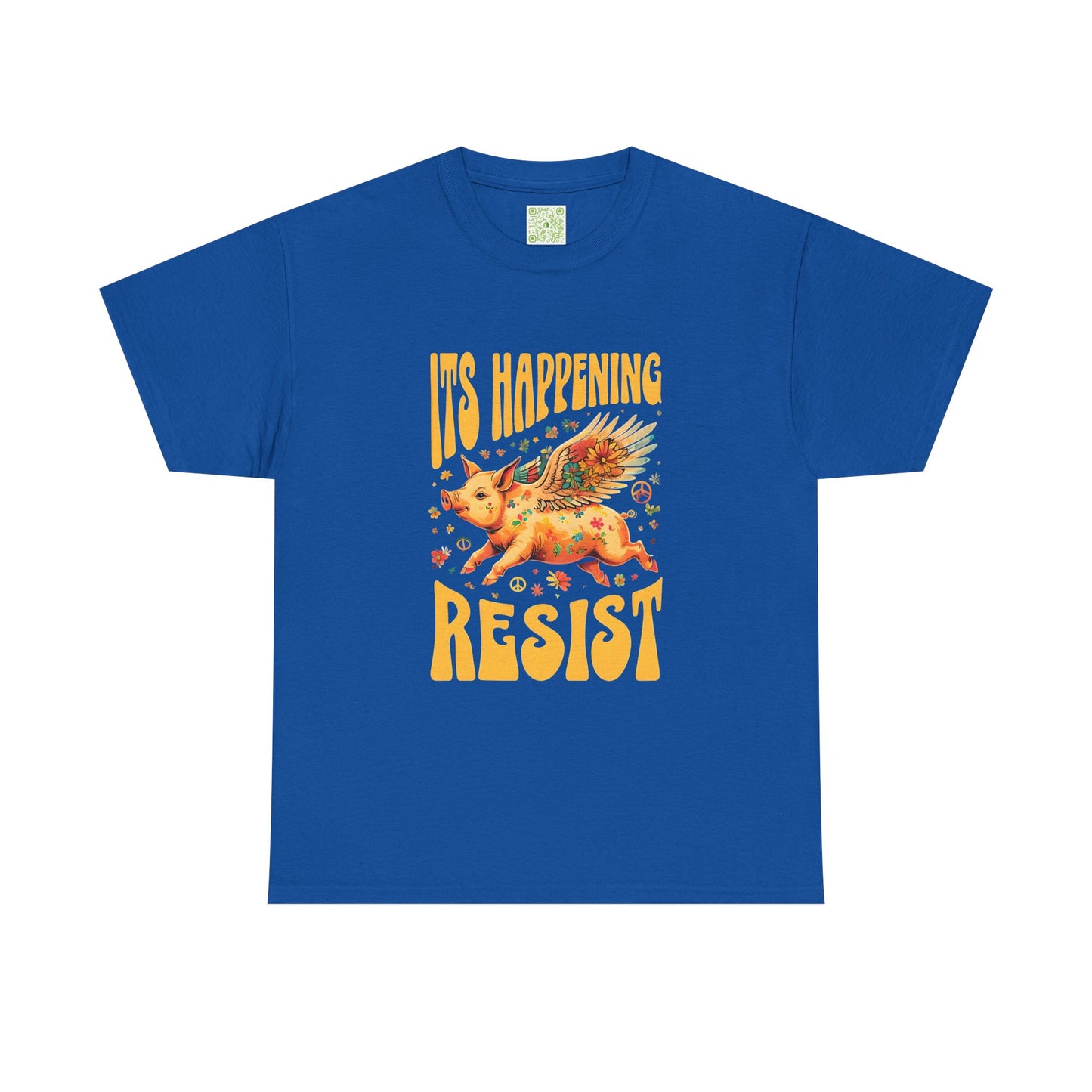 When Pigs Fly Resist Shirt, Flying Pig Tee, Pigs with Wings, Pig Lover Gift, Cute Pig Shirt, Pig Tshirt, Piglet
