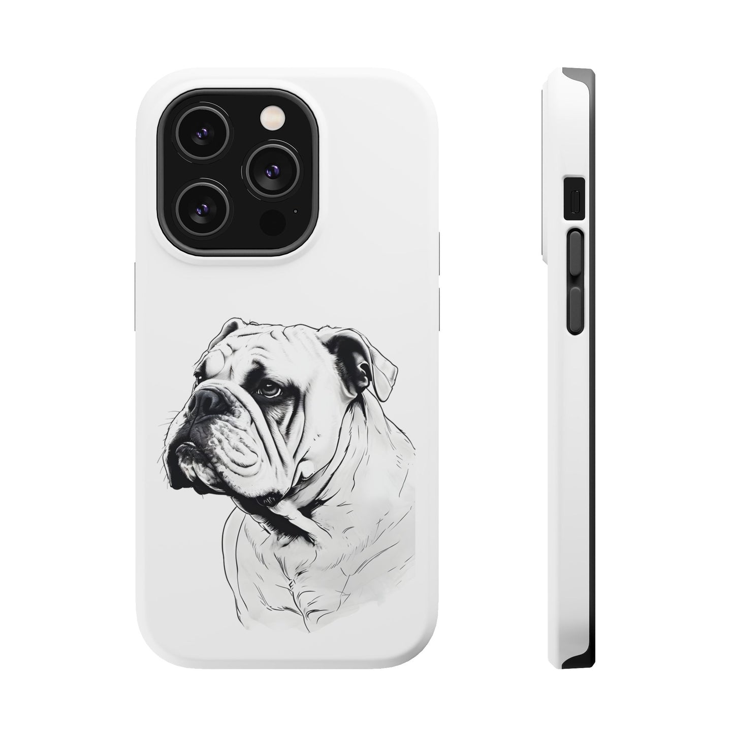 Bulldog Magnetic Tough Cases - Durable Phone Protection, Pet Lovers Gift, Animal Accessories, Unique Design, Personalized Tech