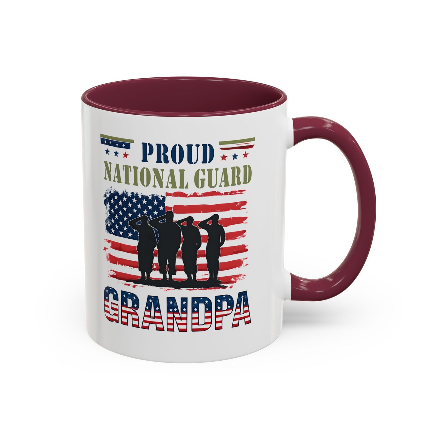 National Guard, Proud Grandpa Coffee Mug, Veteran Appreciation, Gift for Heroes, Military Family Gift