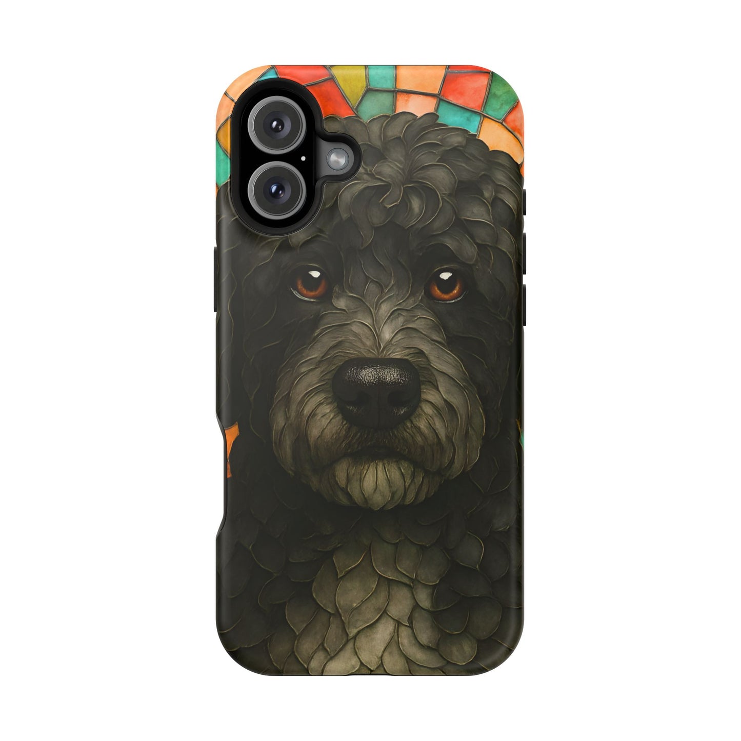 Portuguese Water Dog Mosaic Phone Case, Dog iPhone Case, Portie Dog Phone Case, Dog Lover Gift, Dog Phone Accessory