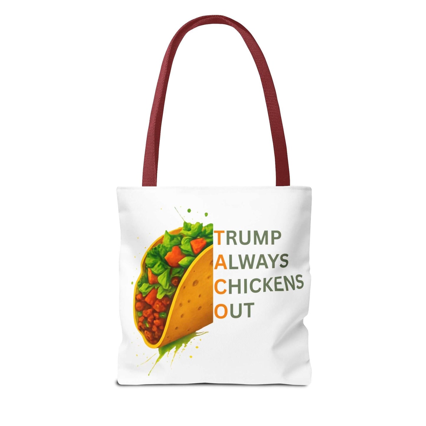 Trump Always Chickens Out TACO Tote, Subtle Anti Trump, Democrat Gift Tote, FDT Tote, Anti-MAGA, Political Tote