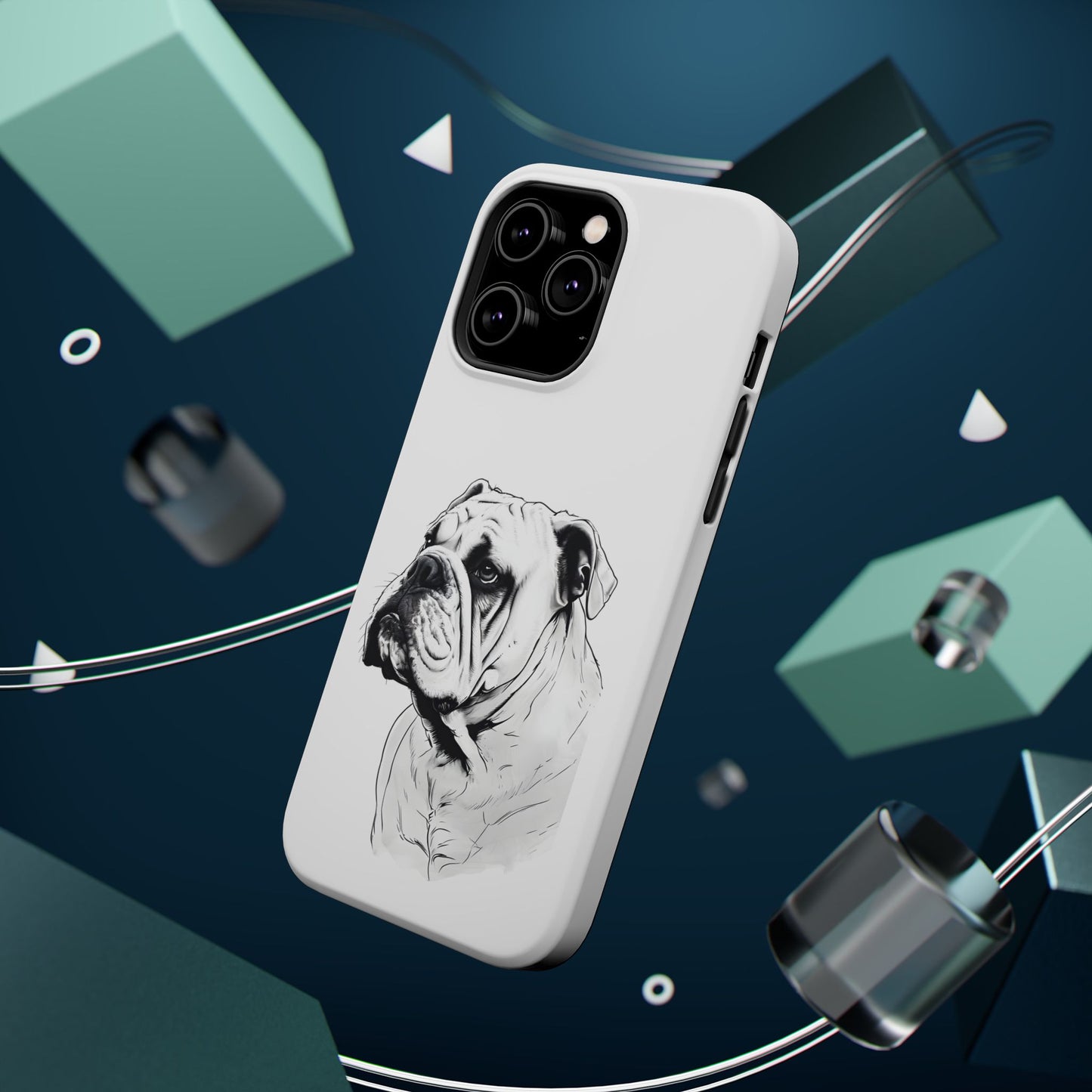 Bulldog Magnetic Tough Cases - Durable Phone Protection, Pet Lovers Gift, Animal Accessories, Unique Design, Personalized Tech