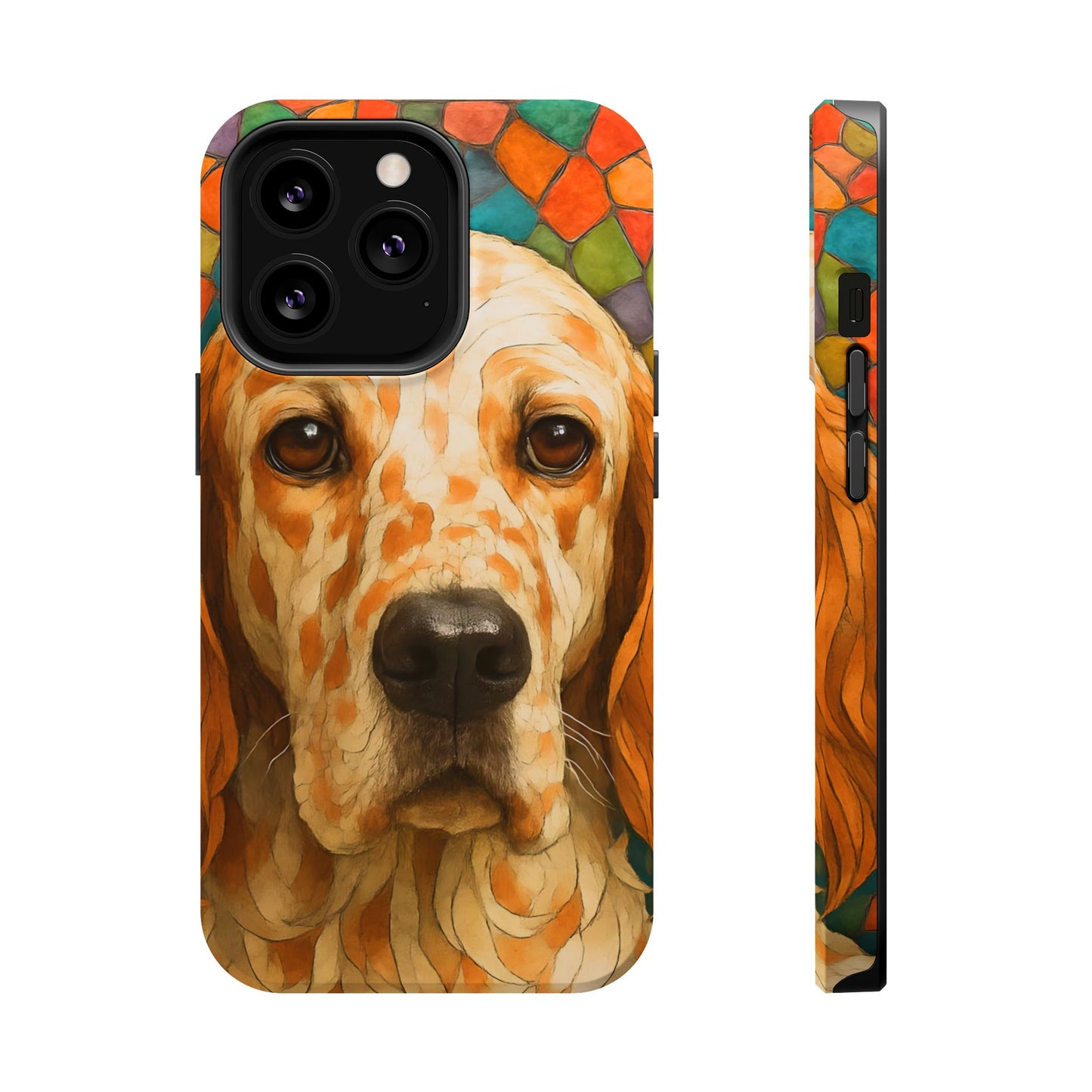 English Setter Mosaic Phone Case, Irish Setter, Dog Phone Case, iPhone Dog Case, Dog iPhone Case, Dog Lover Gift