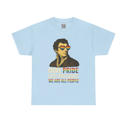 Pride Month Graphic Tee, More Pride Less Prejudice, Queer Shirt, Trans Shirt, Lesbian Shirt, LGBT Pride Outfit, pridemonth, Gay Pride