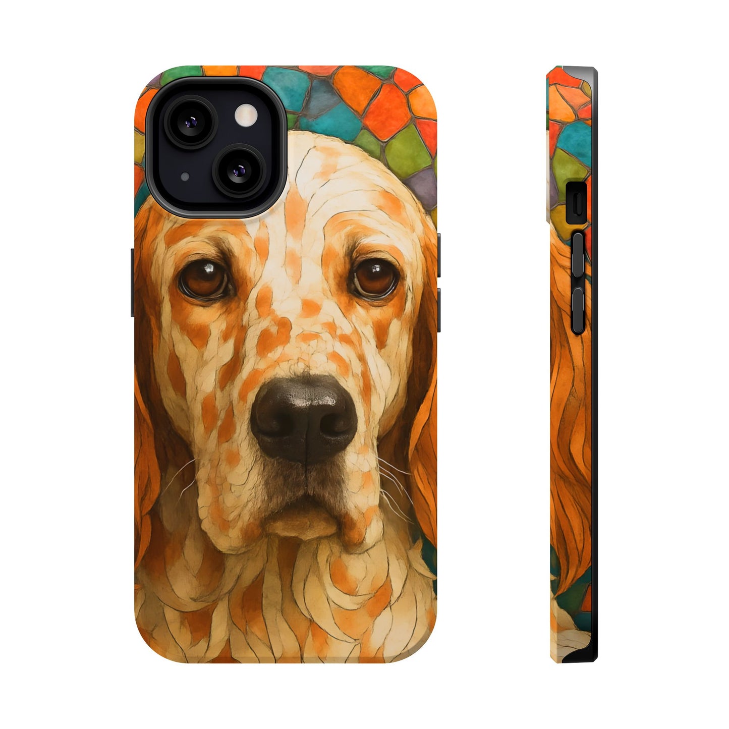 English Setter Mosaic Phone Case, Irish Setter, Dog Phone Case, iPhone Dog Case, Dog iPhone Case, Dog Lover Gift