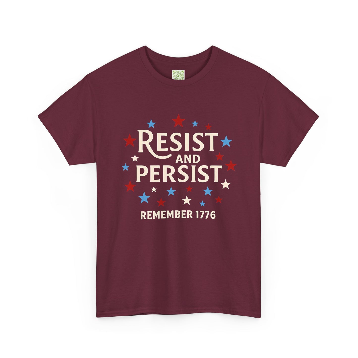Resist and Persist Tee, Unisex Cotton, Fourth of July Shirt, Memorial Day Shirt, Patriotic Shirt, Freedom Shirt, USA Flag Tee