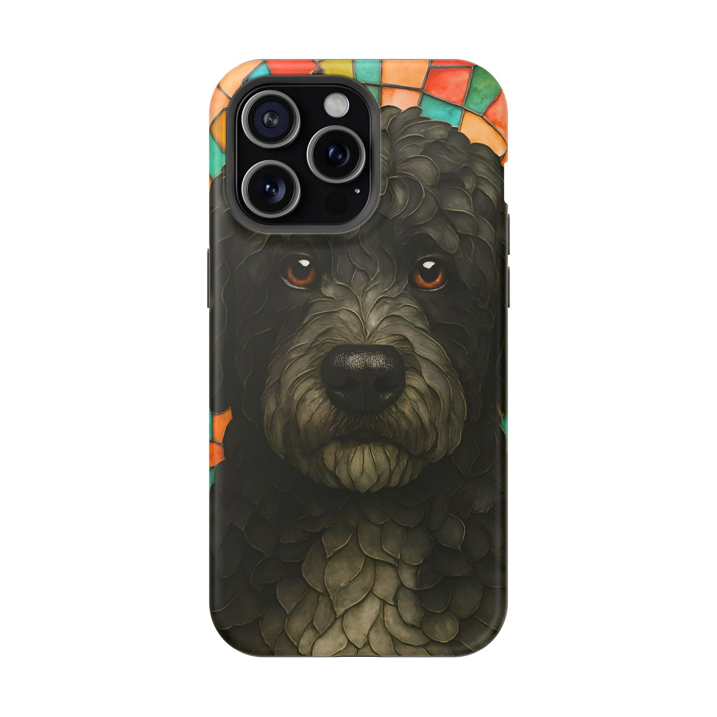 Portuguese Water Dog Mosaic Phone Case, Dog iPhone Case, Portie Dog Phone Case, Dog Lover Gift, Dog Phone Accessory