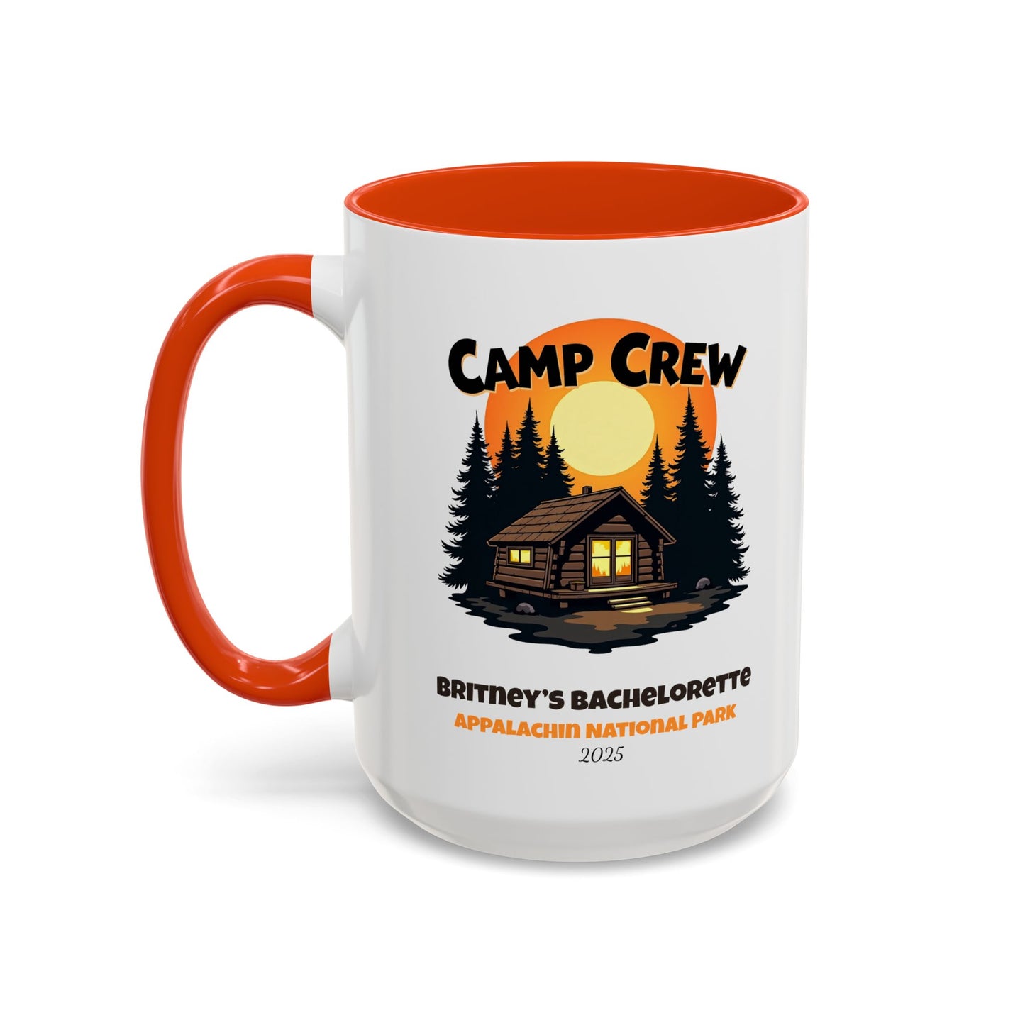 Camp Crew Accent Coffee Mug, Hen Party Favors, Camp Bachelorette, Bachelorette Cup, Girls Trip Gifts, Bride Tribe