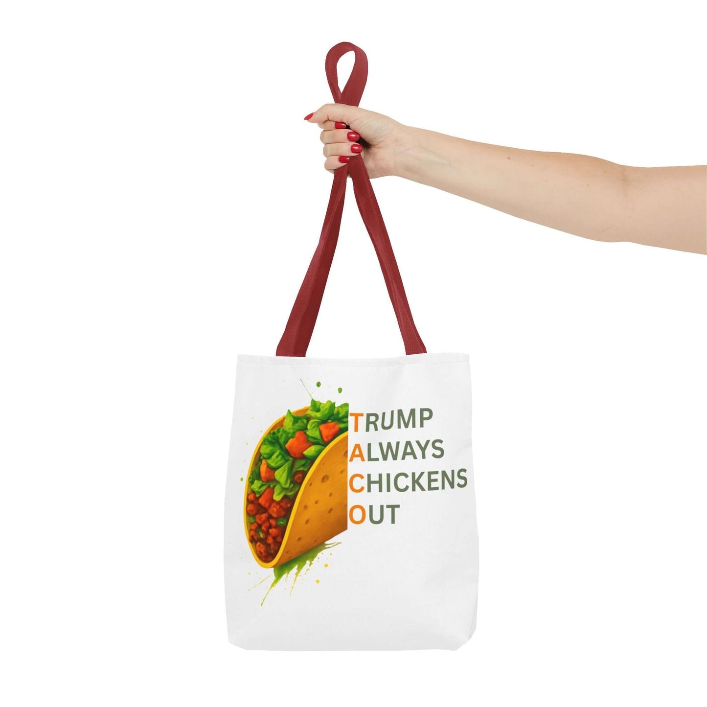 Trump Always Chickens Out TACO Tote, Subtle Anti Trump, Democrat Gift Tote, FDT Tote, Anti-MAGA, Political Tote