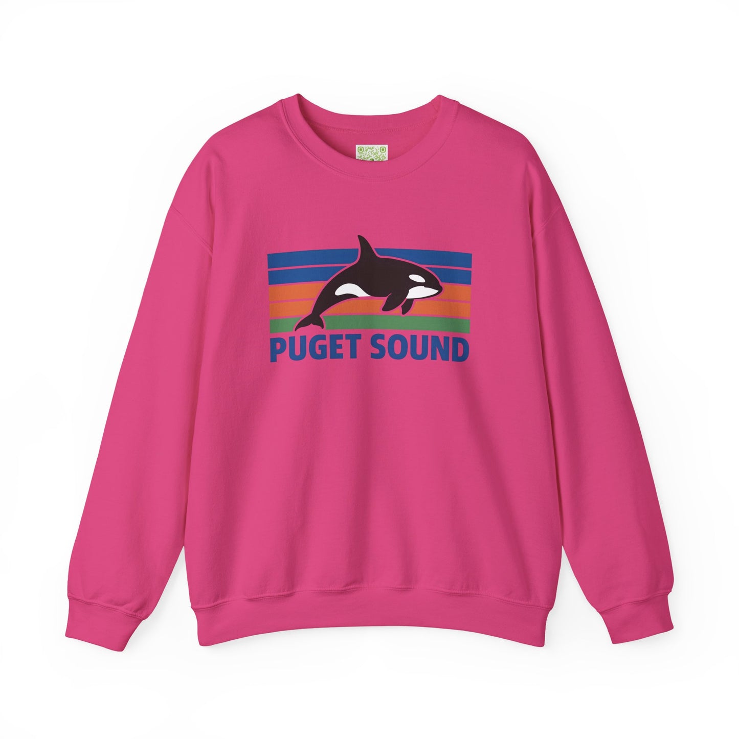 Puget Sound Orca Whale Crewneck Sweatshirt, Orca Whale Shirt, Whale Sweatshirt, Orca Shirts, Whale Gift