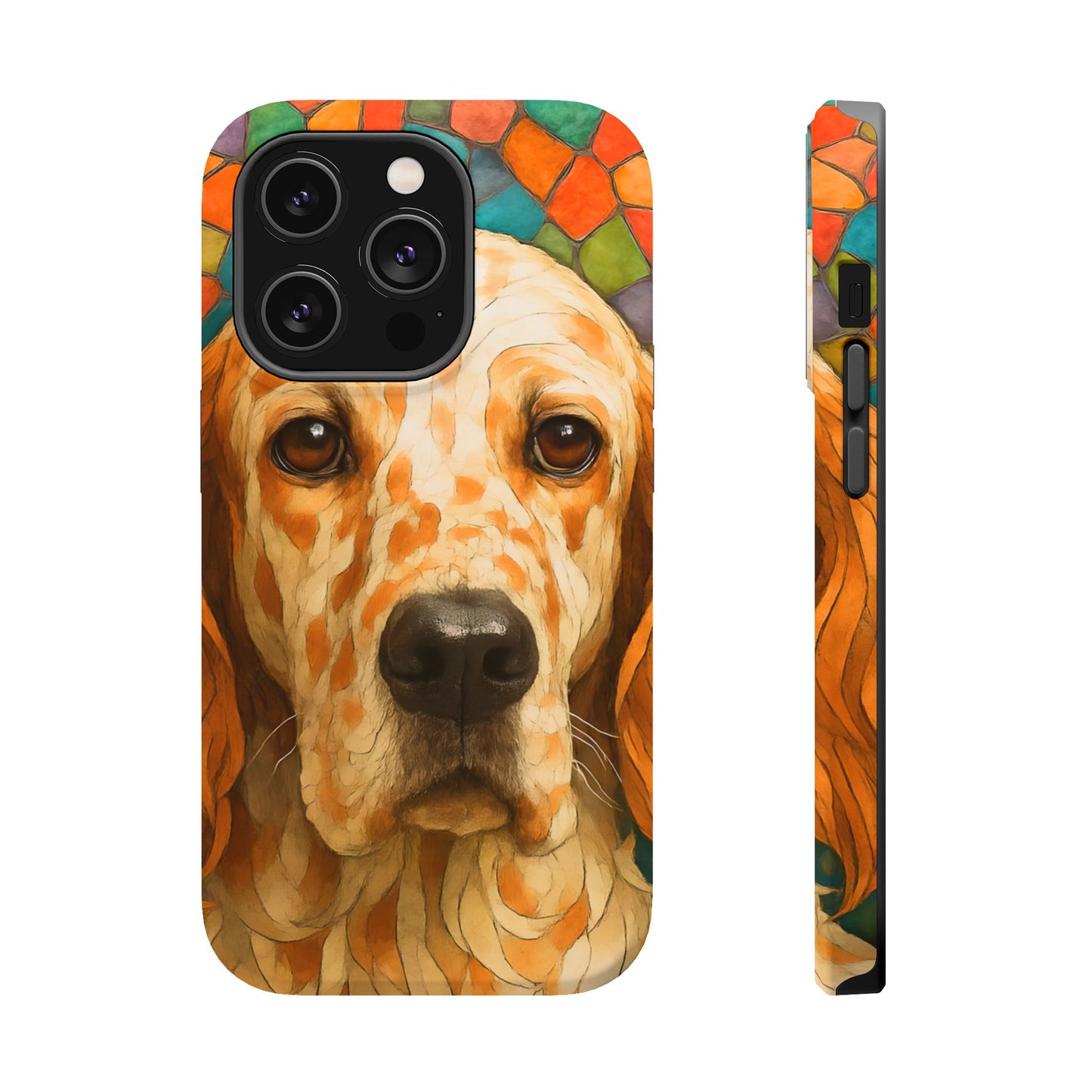 English Setter Mosaic Phone Case, Irish Setter, Dog Phone Case, iPhone Dog Case, Dog iPhone Case, Dog Lover Gift