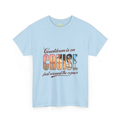 Cruise Countdown Heavy Cotton Tee, Cruise Squad 2025 Shirt, Family Vacation 2025 Tee, Family Cruise Shirt, Custom Travel Shirt