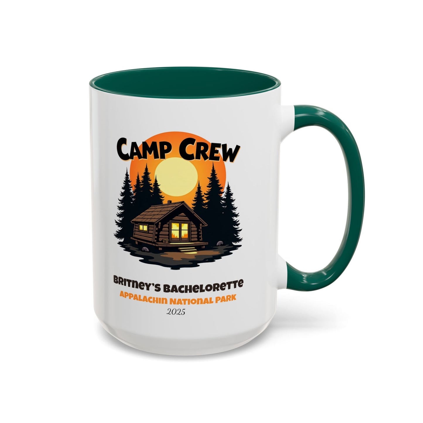 Camp Crew Accent Coffee Mug, Hen Party Favors, Camp Bachelorette, Bachelorette Cup, Girls Trip Gifts, Bride Tribe