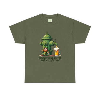 Funny Extinguishing Thirst Unisex Heavy Cotton Tee - Perfect for Pub Lovers, Beer Enthusiasts, Party Goers, Gift, Unisex