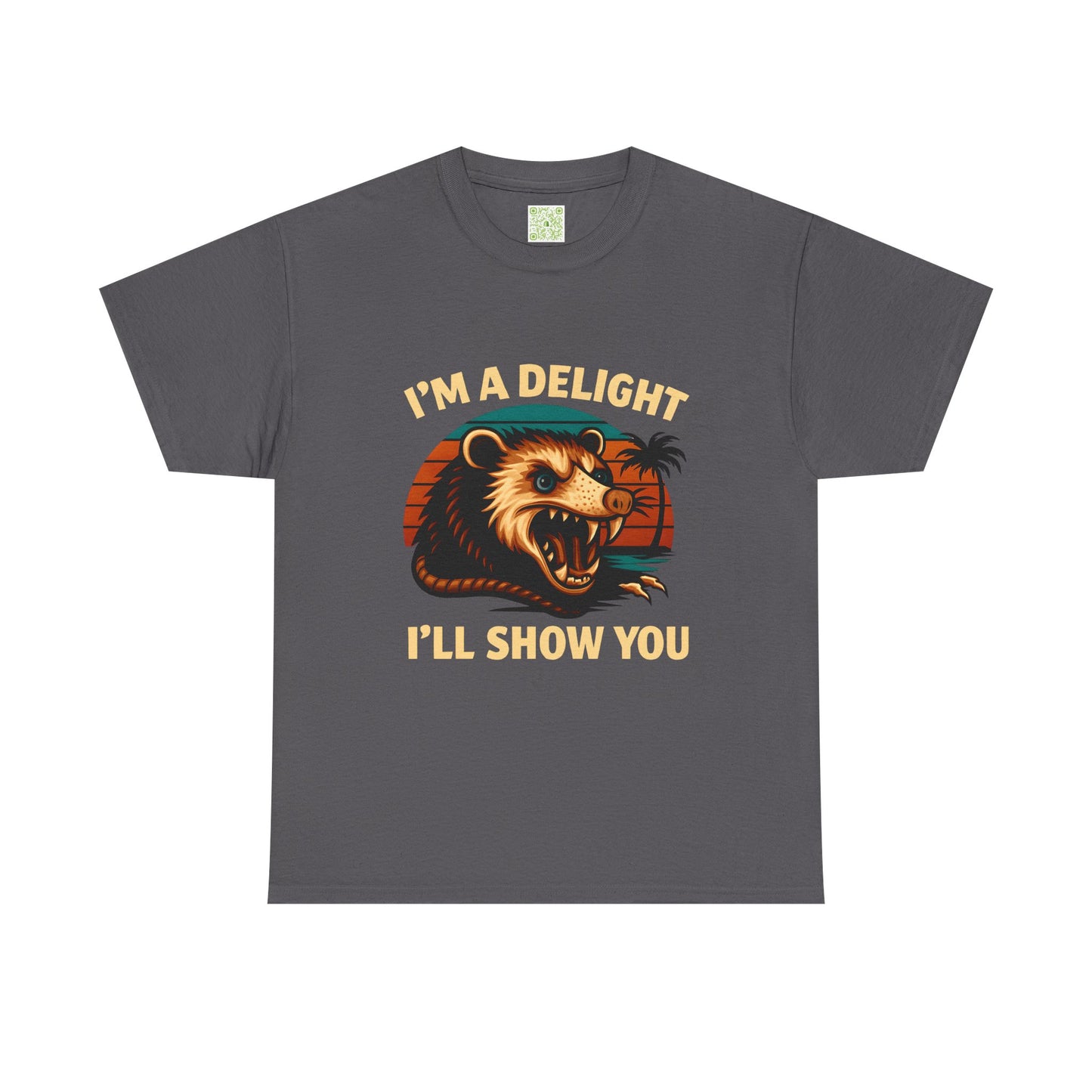 Angry Opossum Shirt, "I’m a Delight, I’ll Show You", Funny Opossum, Opossum Lover Shirt, Graphic Tee, Top Selling T-Shirts