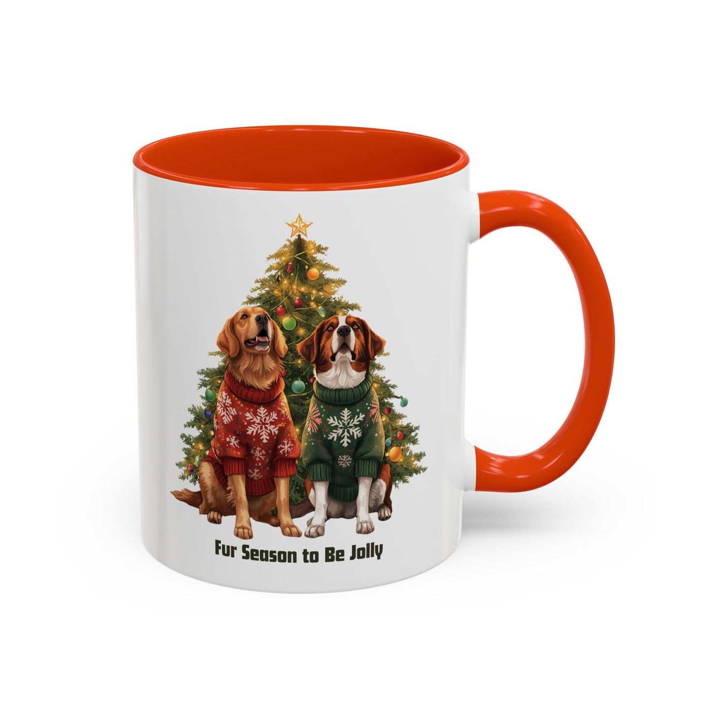 Festive Dog-Themed Mug for Pet Lovers, Dog Christmas Mug, Cute Christmas Dog Mug, Custom Dog Mom Mug, Merry Christmas