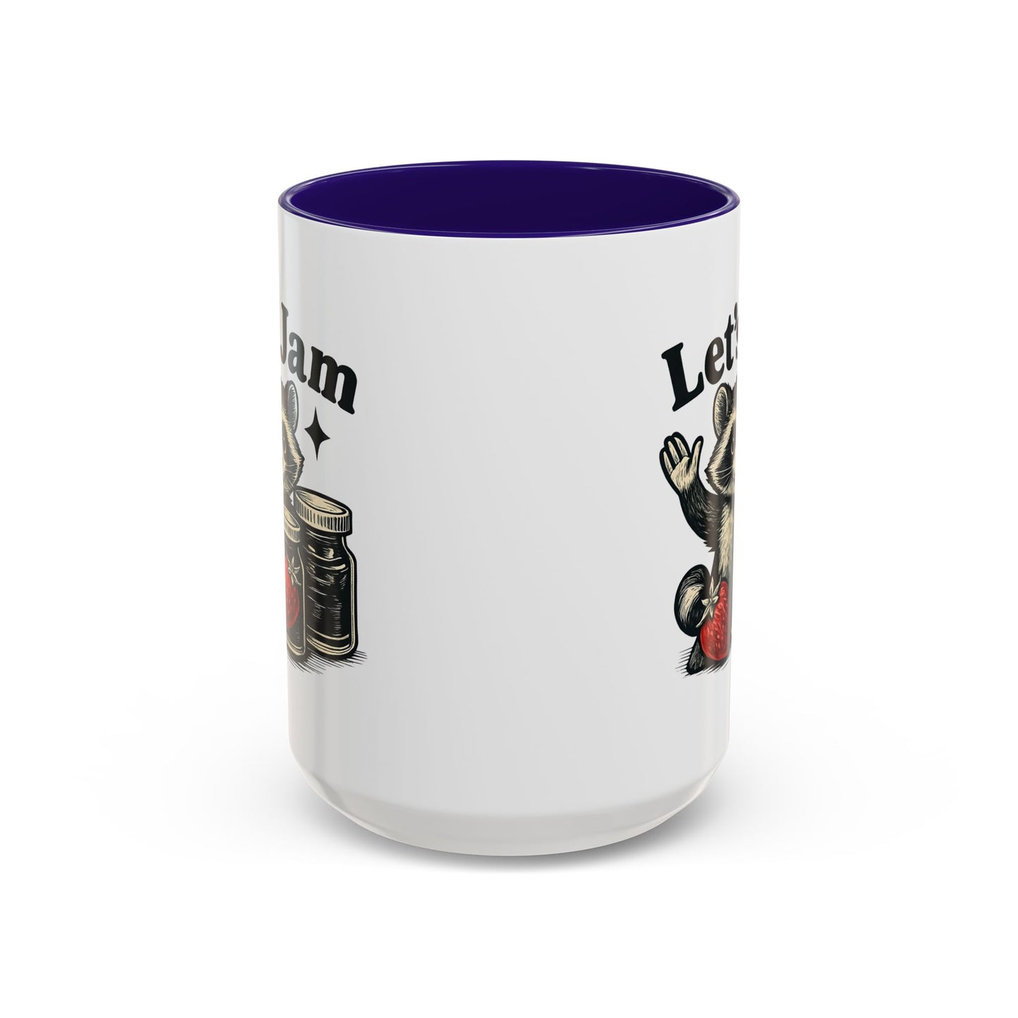 Racoon Mug, Racoon Gifts, Let's Jam Coffee Mug, Strawberry Mug, Cute Summer Mug, Raccoon Strawberry Mug, Funny Raccoon Mug, Trending Now