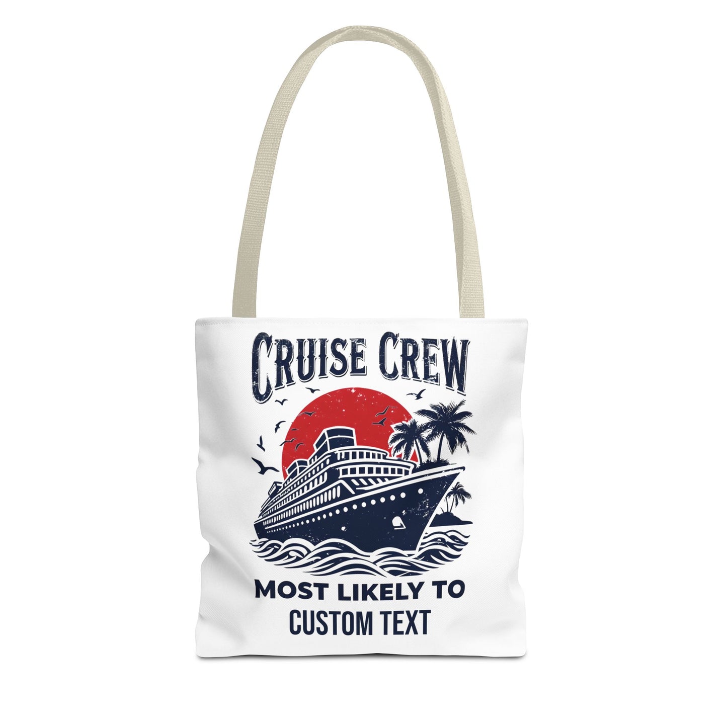 Cruise Crew Tote Bag, Most Likely To Design, Personalized Cruise Gift, Vacation Tote Bag, Family Cruise 2025, Friends Vacation