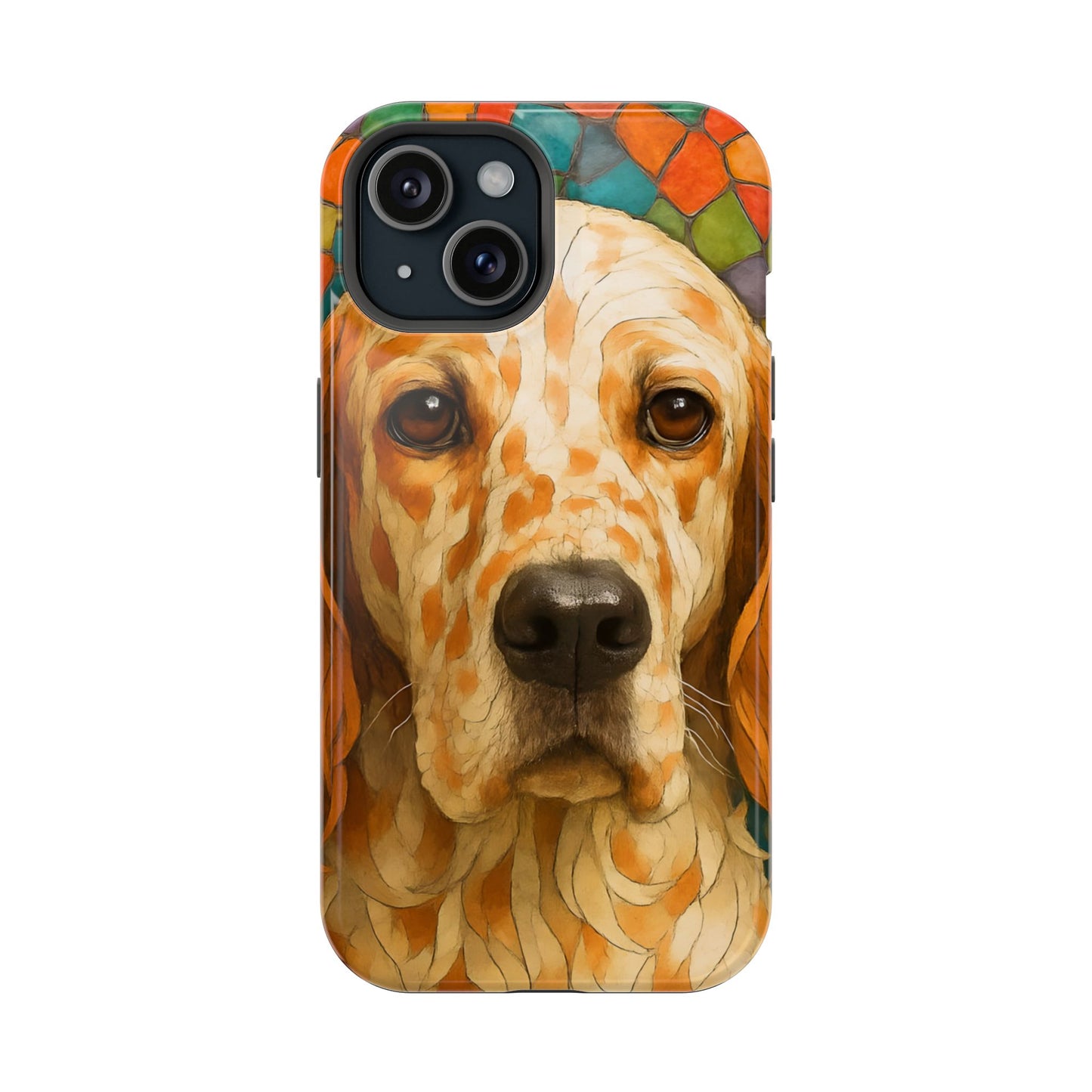 English Setter Mosaic Phone Case, Irish Setter, Dog Phone Case, iPhone Dog Case, Dog iPhone Case, Dog Lover Gift