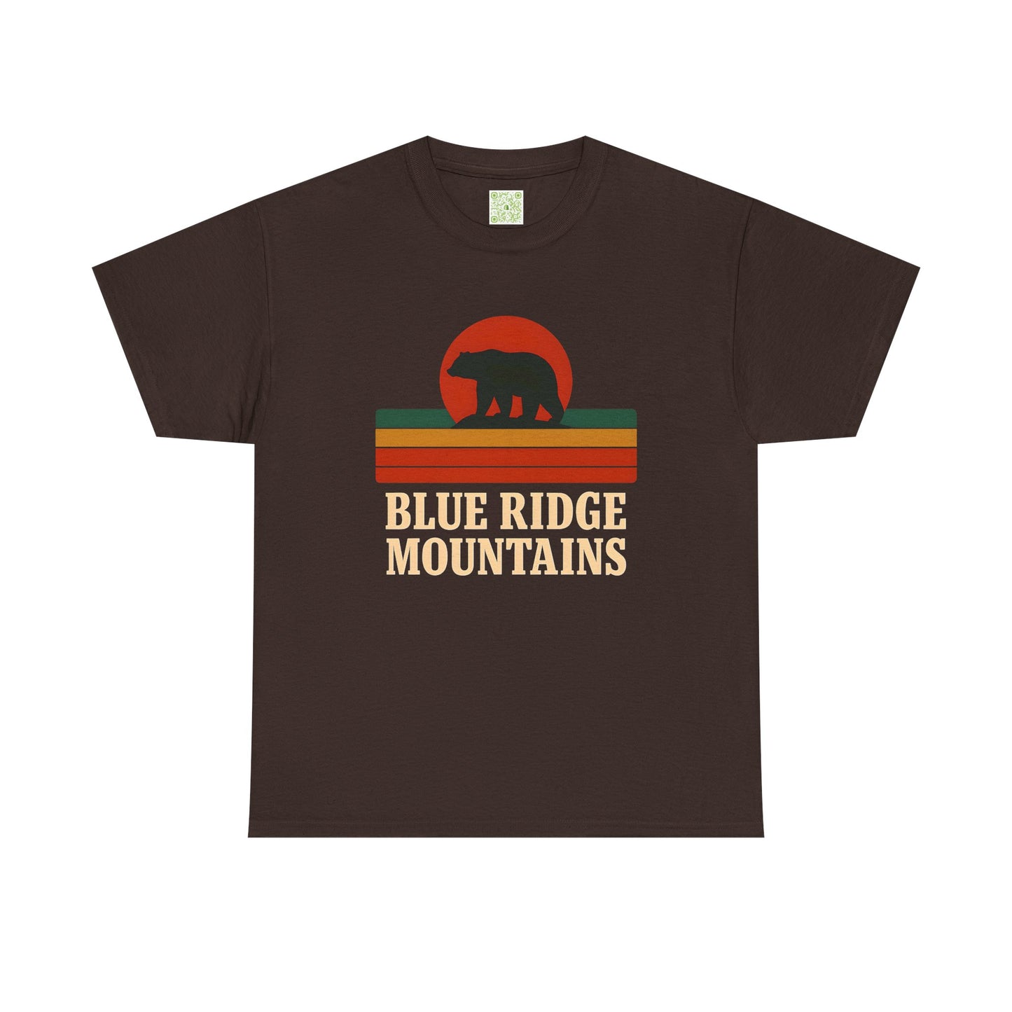 Vintage Style Unisex Blue Ridge Mountains Tee, Bear Graphic Tee, Blue Ridge Parkway, Nature Inspired Shirt