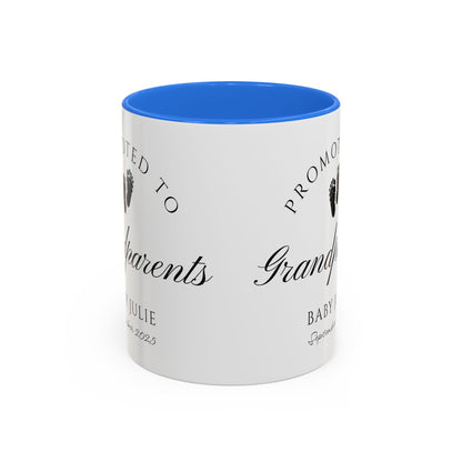 Promoted to Grandparents Mug, Pregnancy Announcement Coffee Cup, Baby Reveal Gift, New Grandparent Mug, Personalized Baby Announcement
