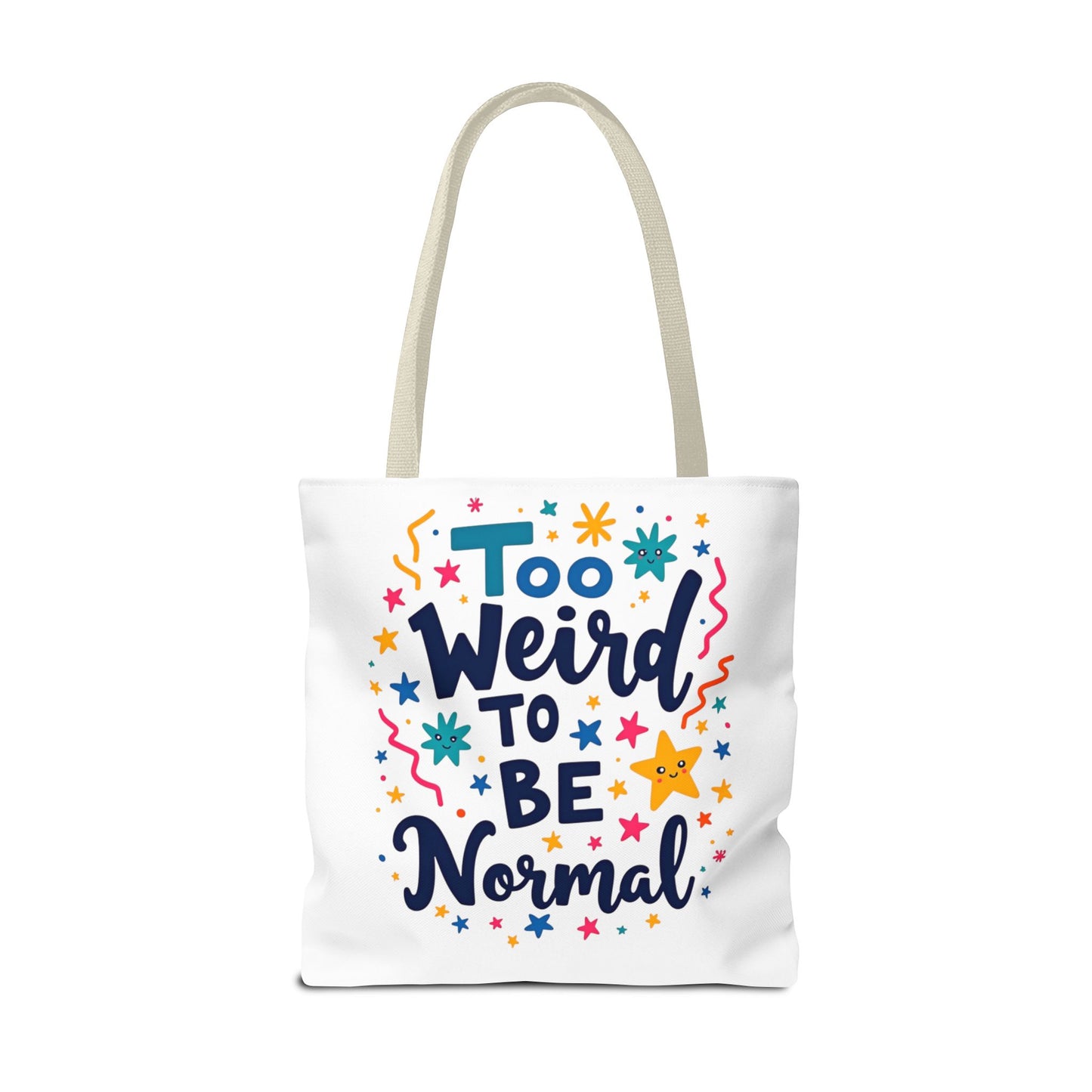 Enneagram Type 4 Tote Bag, To Weird to Be Normal, Personality Test, Enneagram Four, Self Growth Accessories