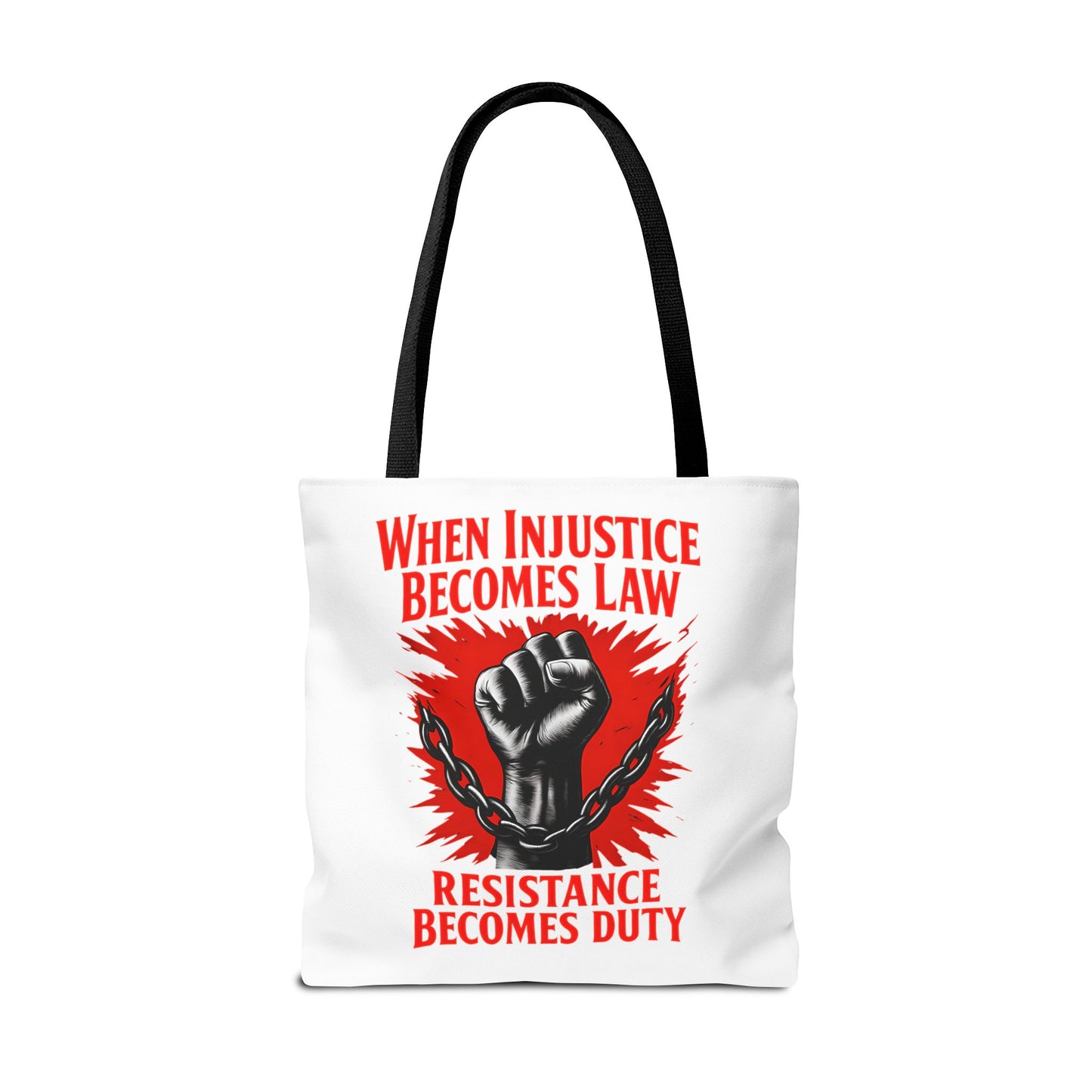 Resistance Duty Tote Bag, Political Protest Tote, Graphic Tote Bag, Subtle Anti Trump, Trendy Tote Bag, Injustice Law