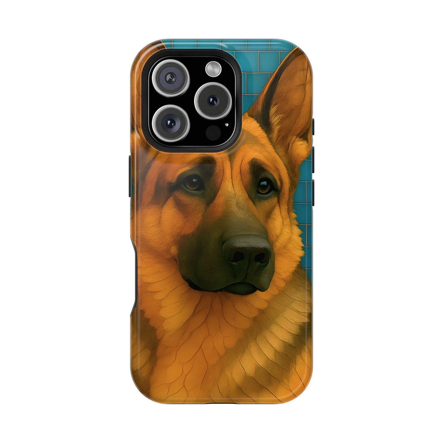 German Shepherd Mosaic Phone Case, German Shepherd Mom Gift, Dog Phone Case, Pet Gift, Dog Lover Present, iPhone Dog Case