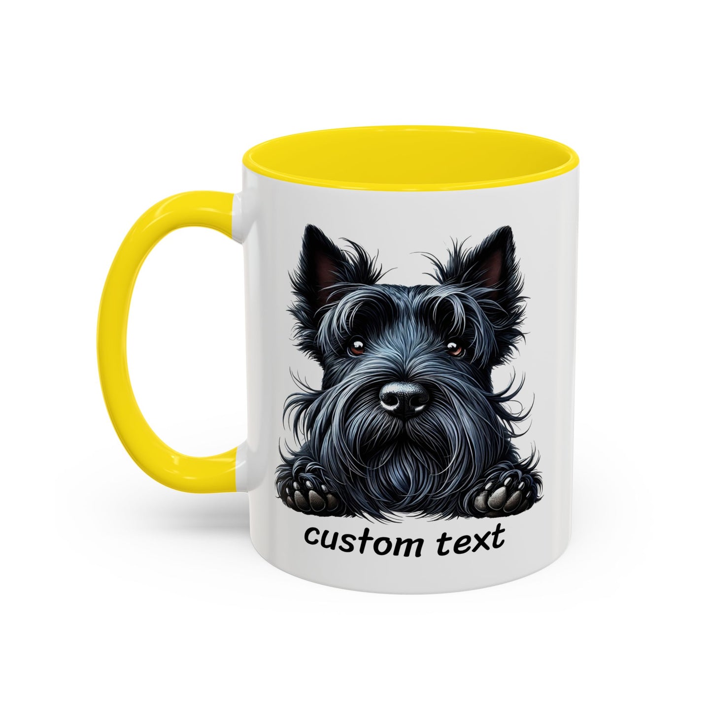 Funny Dog Lover Scottish Terrier Accent Mug - "Dog is Friendly, I am Not"
