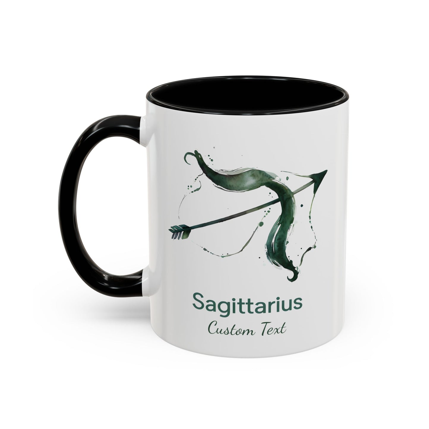 Personalized Sagittarius Accent Coffee Mug, Zodiac Mug, Astrology Mug, Custom Zodiac Gift, Birth Month, Sagittarius Zodiac Sign
