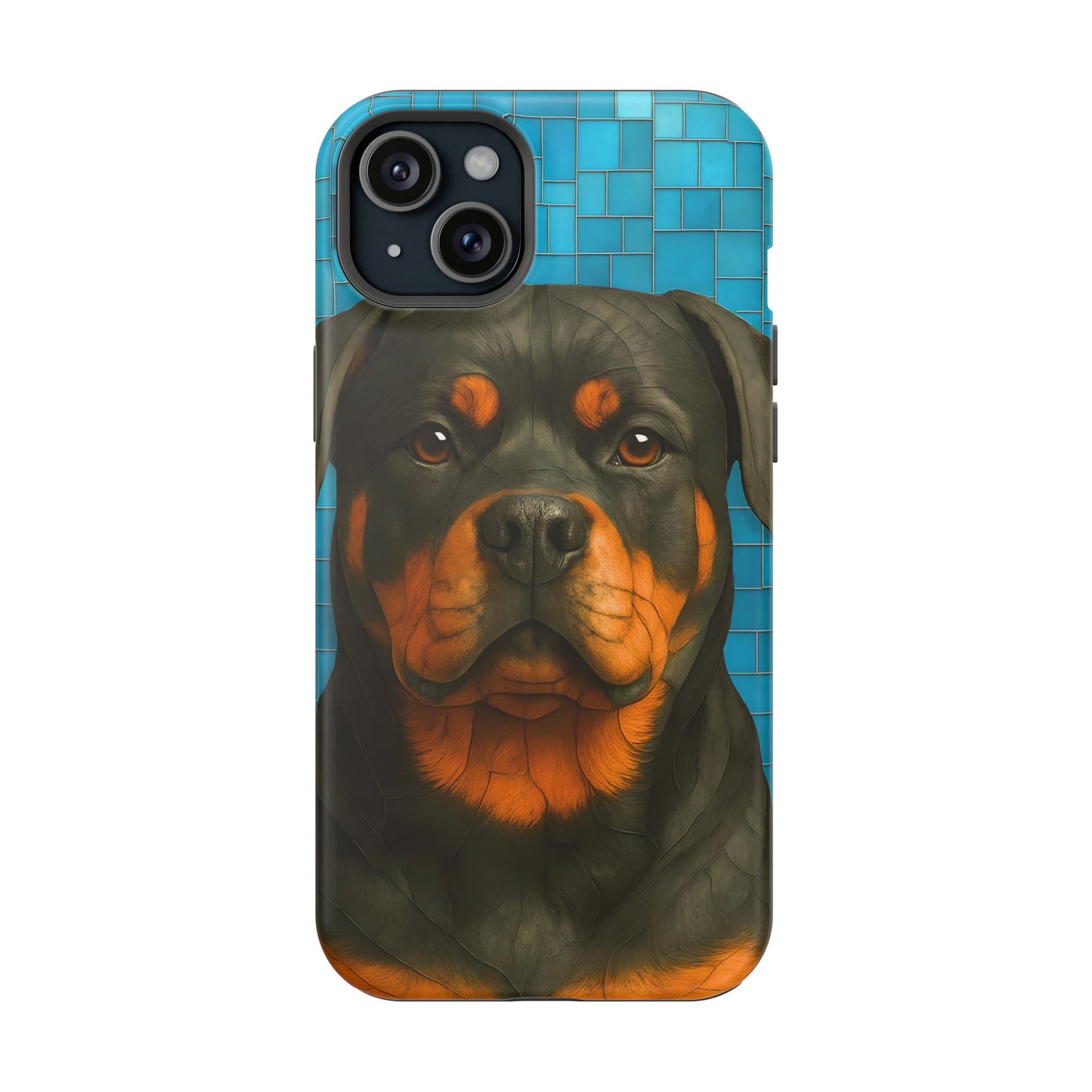 Rottweiler Mosaic Phone Case, Rottie Mama Phone Cover, Rottweiler Mama Gift, Dog Lover Gift, iPhone Dog Case