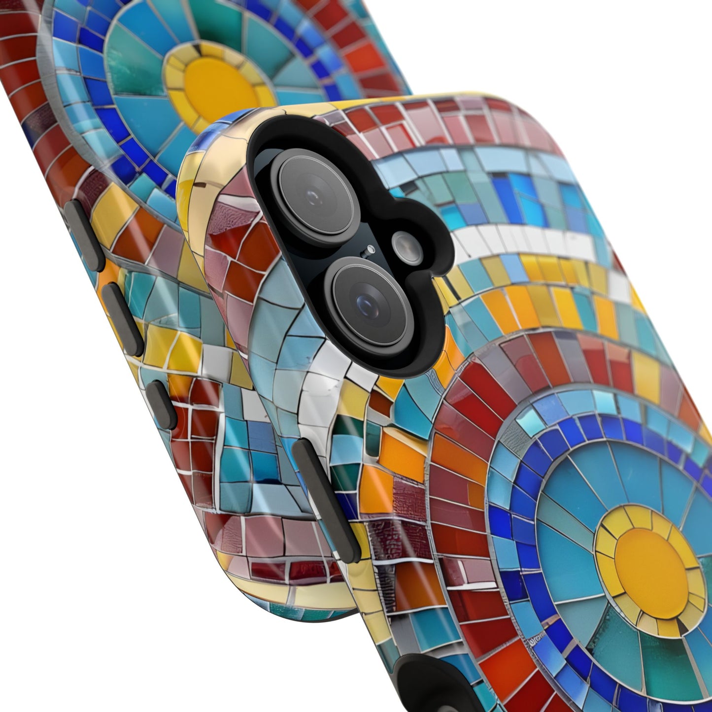 Vibrant Mosaic  iPhone Case - Colorful iPhone Cover, Unique Phone Accessory, MegSafe iPhone cover