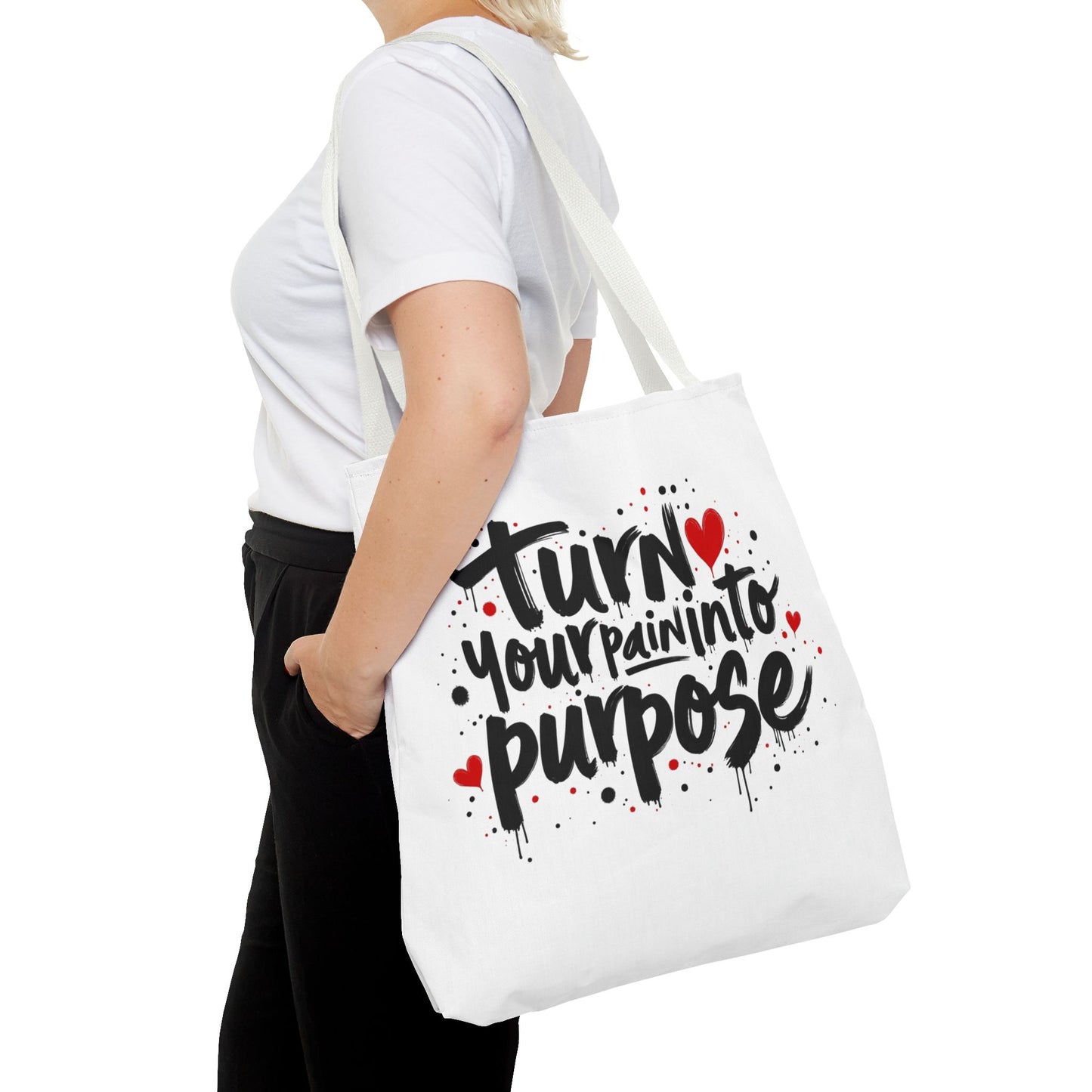 Enneagram 4 Inspirational Tote Bag, Turn Your Pain Into Purpose, Enneagram Type 4, Self Growth, Personality Types