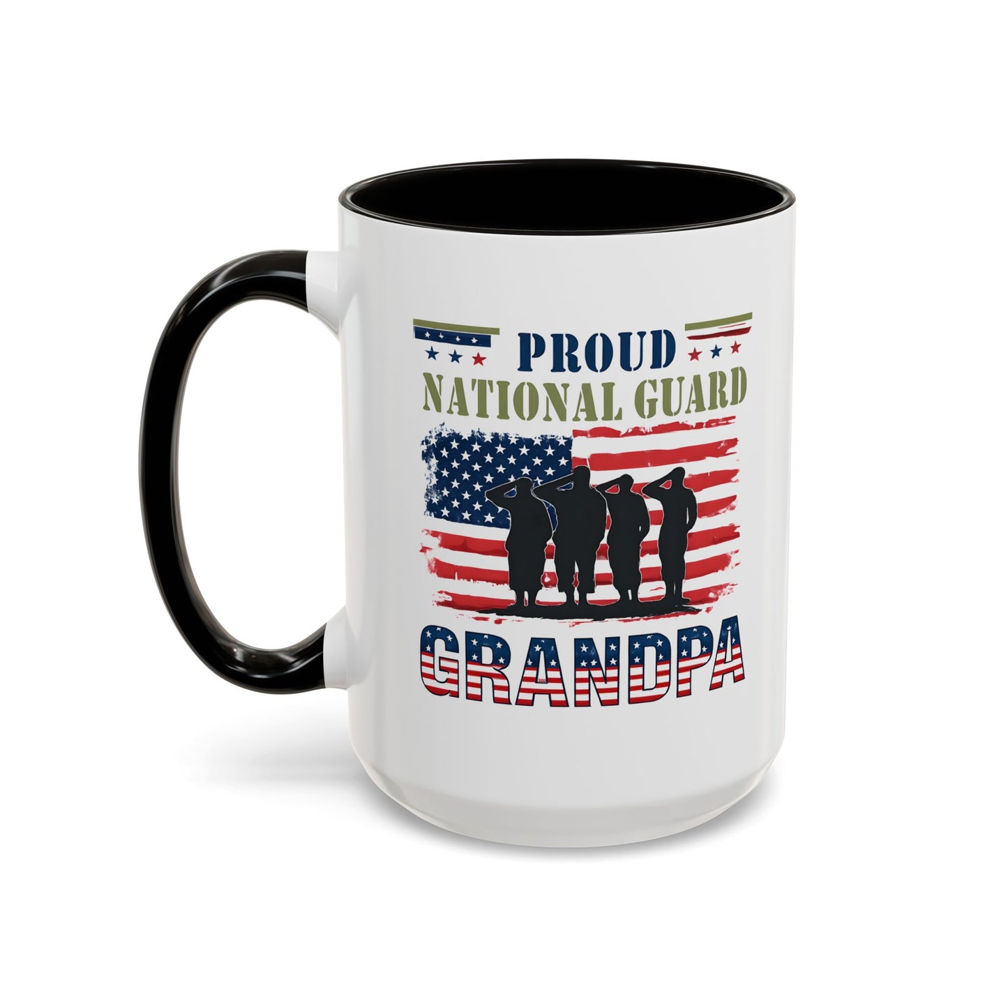 National Guard, Proud Grandpa Coffee Mug, Veteran Appreciation, Gift for Heroes, Military Family Gift
